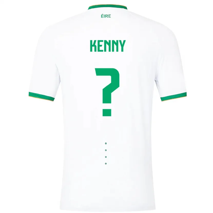Danxen Mulher Camisola Irlanda Johnny Kenny #0 Branco Alternativa 24-26 Camisa