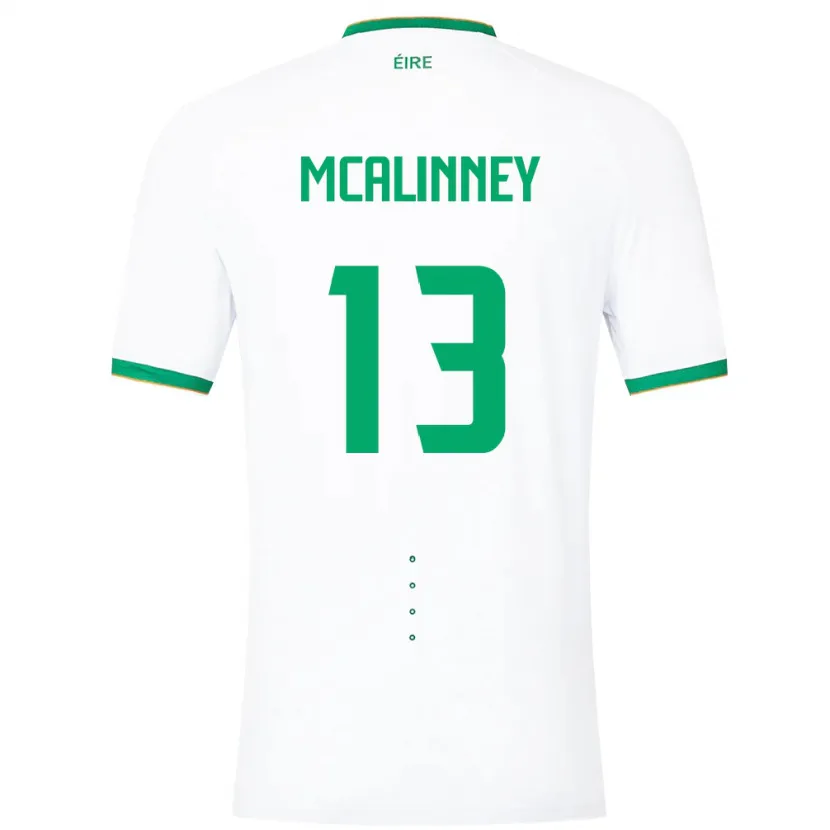 Danxen Mulher Camisola Irlanda Liam Mcalinney #13 Branco Alternativa 24-26 Camisa