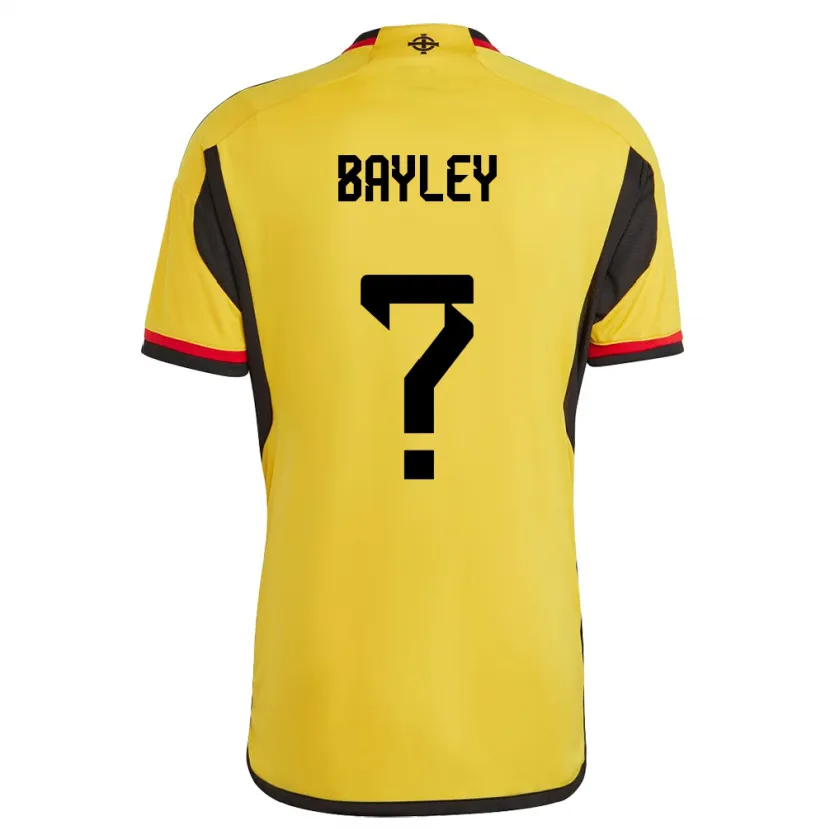 Danxen Mulher Camisola Irlanda Do Norte Bayley Mccann #0 Branco Alternativa 24-26 Camisa