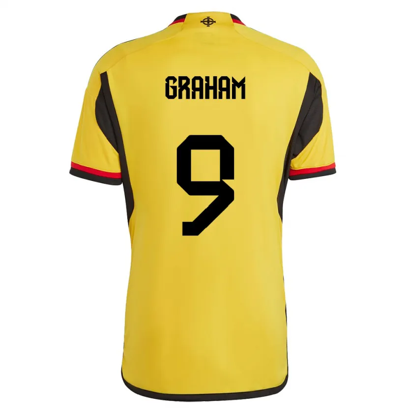 Danxen Mulher Camisola Irlanda Do Norte Braiden Graham #9 Branco Alternativa 24-26 Camisa