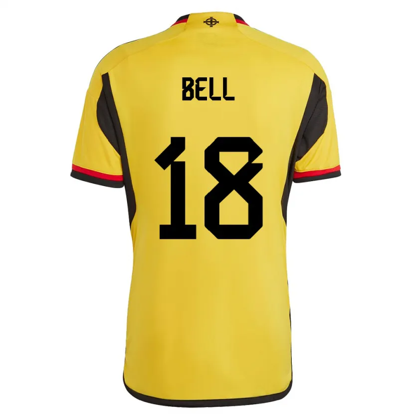 Danxen Mulher Camisola Irlanda Do Norte Megan Bell #18 Branco Alternativa 24-26 Camisa