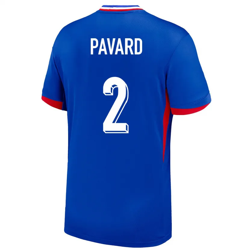 Danxen Criança Camisola França Benjamin Pavard #2 Azul Principal 24-26 Camisa