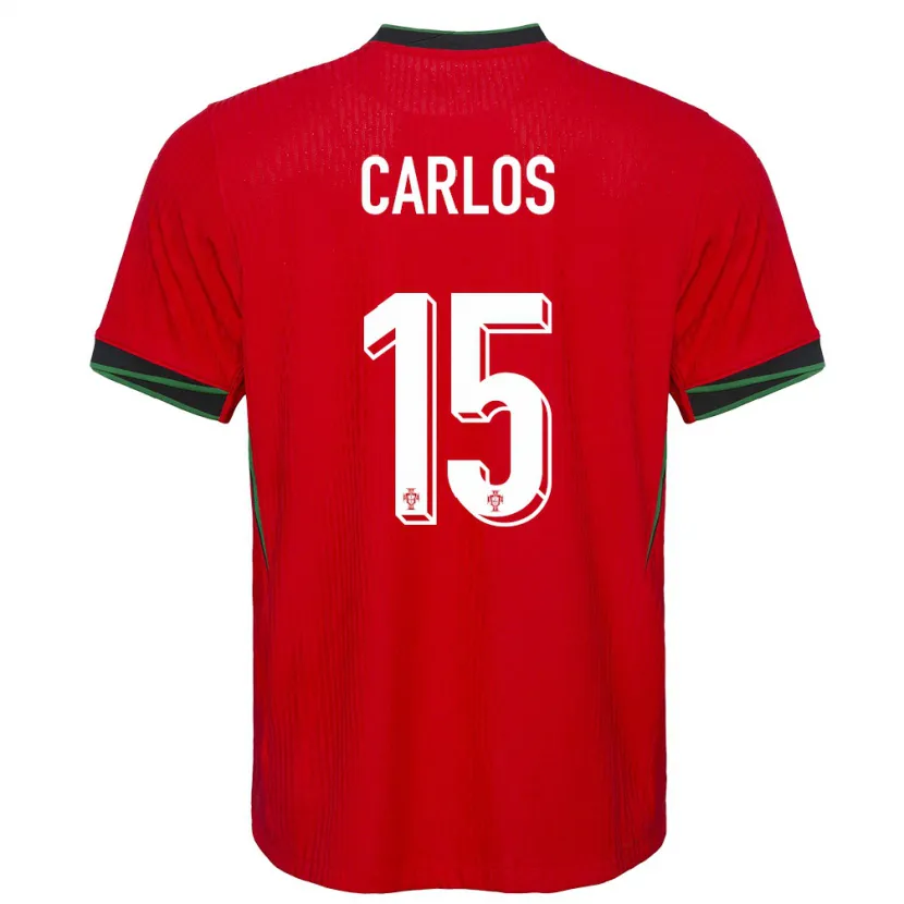 Danxen Criança Camisola Portugal Ze Carlos #15 Vermelho Principal 24-26 Camisa