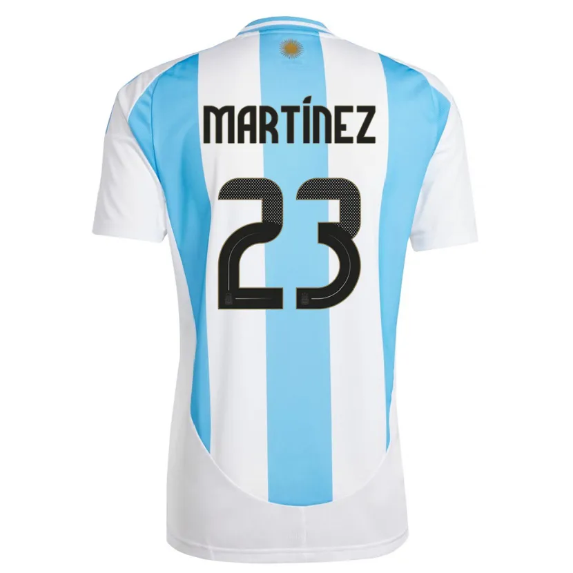 Danxen Criança Camisola Argentina Emiliano Martinez #23 Branco Azul Principal 24-26 Camisa