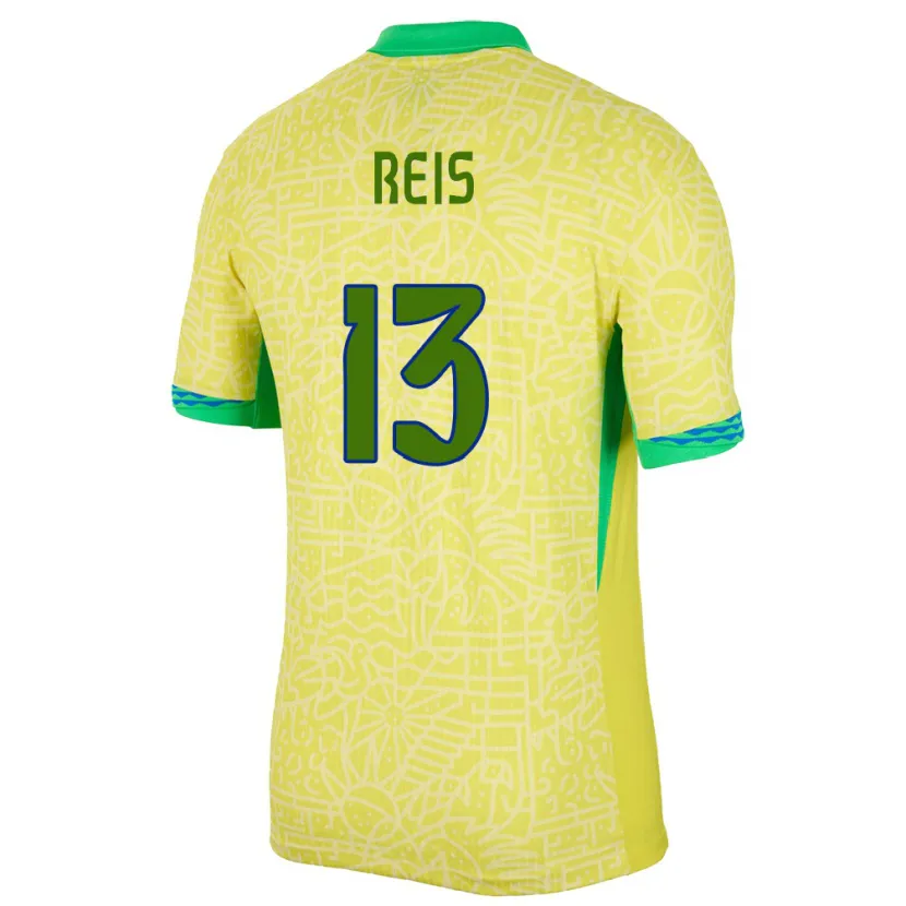 Danxen Criança Camisola Brasil Vitor Reis #13 Amarelo Principal 24-26 Camisa
