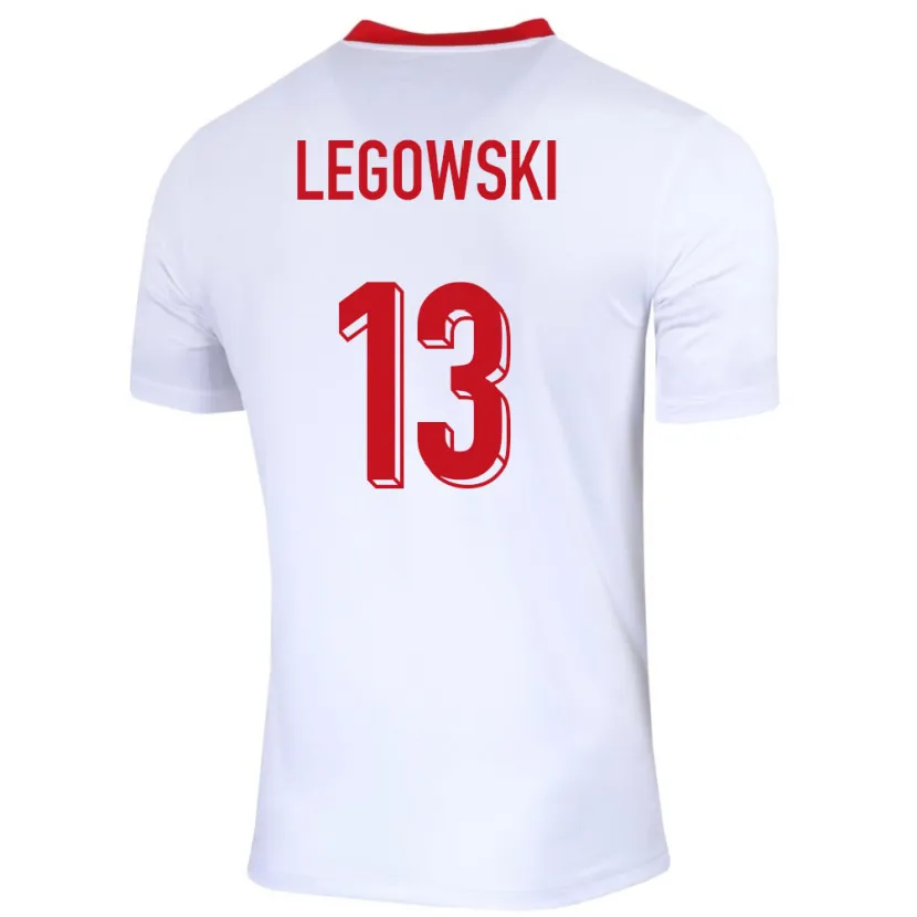 Danxen Criança Camisola Polónia Mateusz Legowski #13 Branco Principal 24-26 Camisa