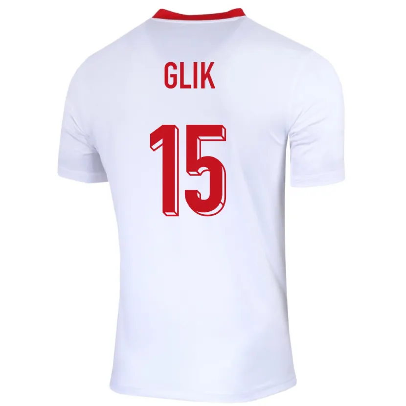 Danxen Criança Camisola Polónia Kamil Glik #15 Branco Principal 24-26 Camisa