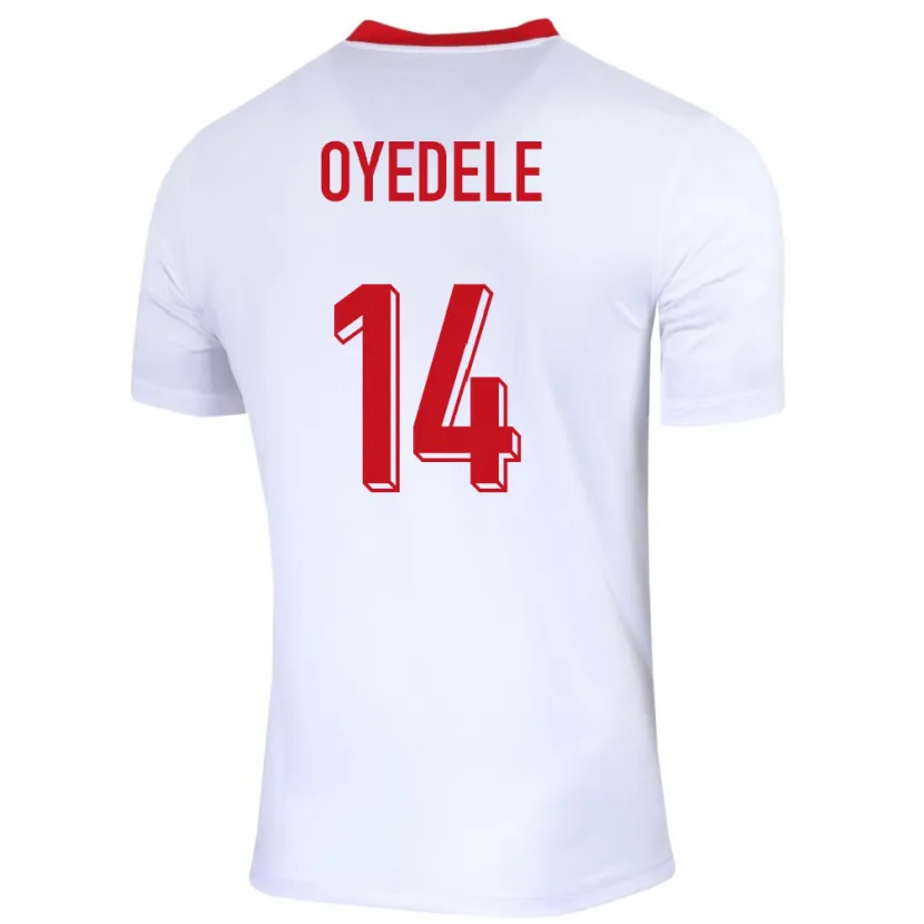 Danxen Criança Camisola Polónia Maximillian Oyedele #14 Branco Principal 24-26 Camisa