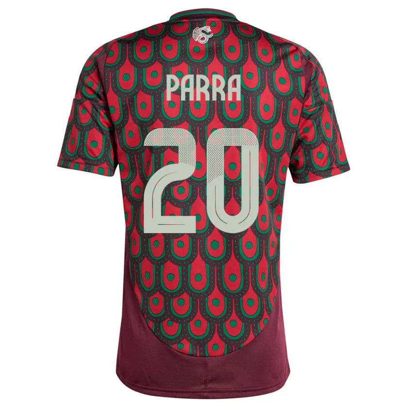 Danxen Criança Camisola México Rodrigo Parra #20 Marrom Principal 24-26 Camisa