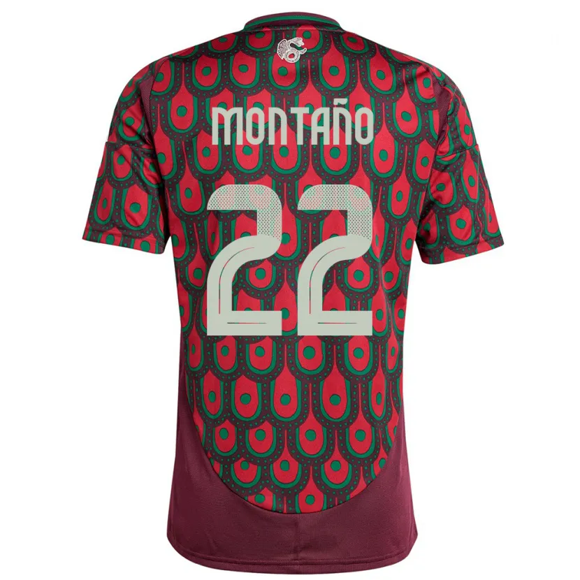 Danxen Criança Camisola México Andres Montano #22 Marrom Principal 24-26 Camisa