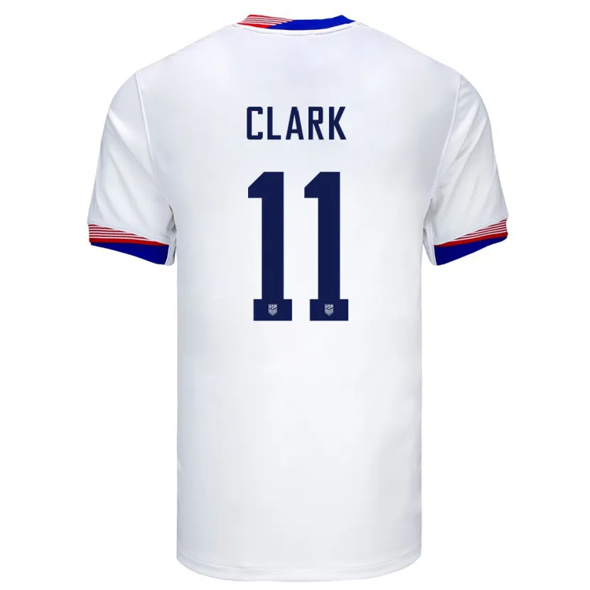 Danxen Criança Camisola Estados Unidos Caden Clark #11 Branco Principal 24-26 Camisa