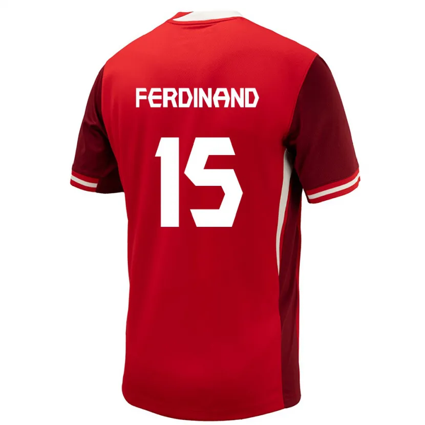 Danxen Criança Camisola Canadá Keesean Ferdinand #15 Vermelho Principal 24-26 Camisa
