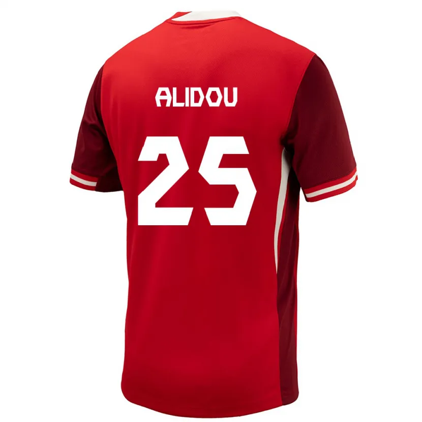 Danxen Criança Camisola Canadá Marie-Yasmine Alidou #25 Vermelho Principal 24-26 Camisa