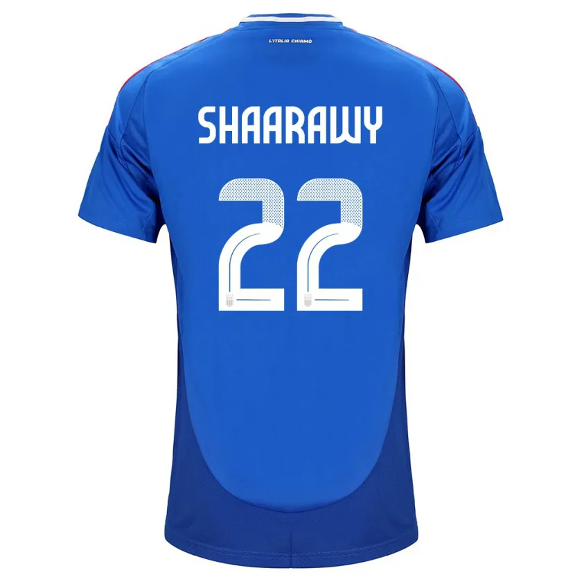 Danxen Criança Camisola Itália Stephan El Shaarawy #22 Azul Principal 24-26 Camisa