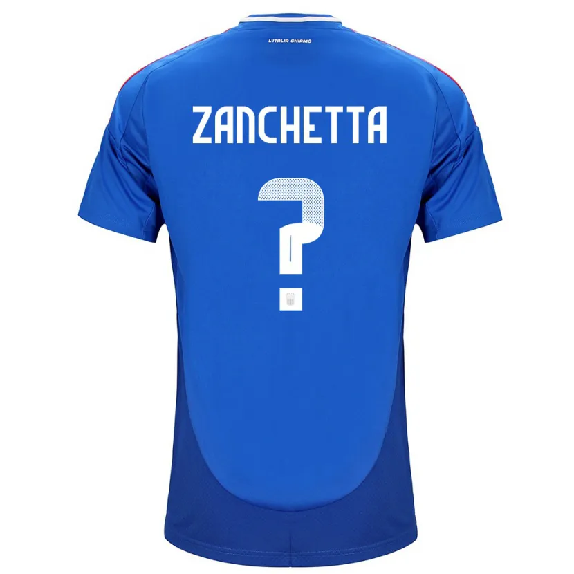 Danxen Criança Camisola Itália Mattia Zanchetta #0 Azul Principal 24-26 Camisa