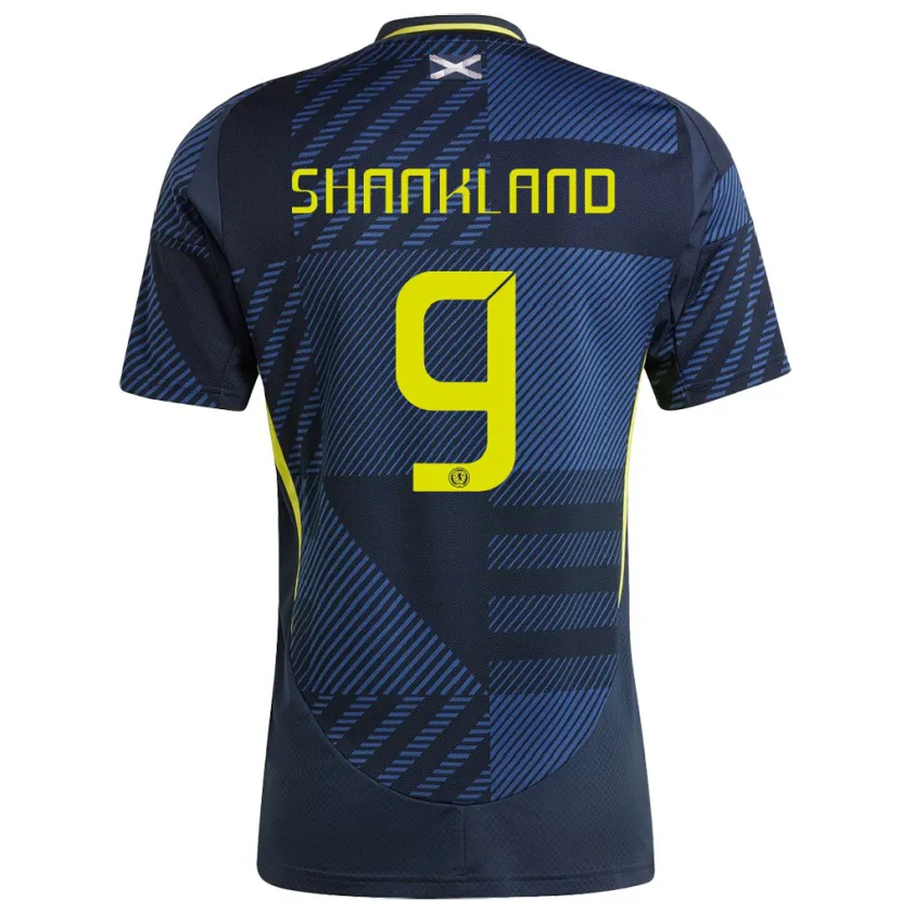 Danxen Criança Camisola Escócia Lawrence Shankland #9 Azul Escuro Principal 24-26 Camisa