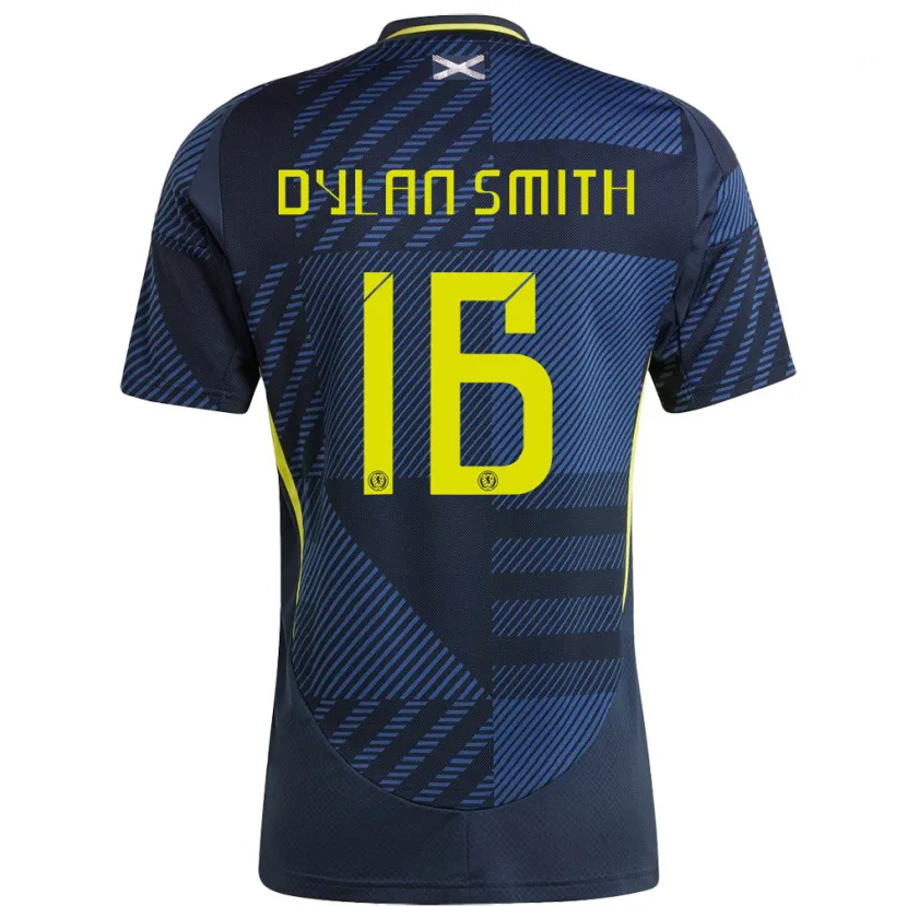 Danxen Criança Camisola Escócia Dylan Smith #16 Azul Escuro Principal 24-26 Camisa