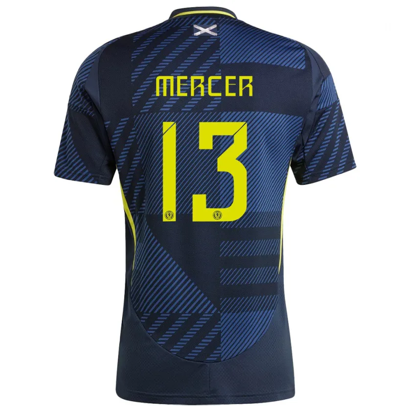 Danxen Criança Camisola Escócia Jamie Mercer #13 Azul Escuro Principal 24-26 Camisa