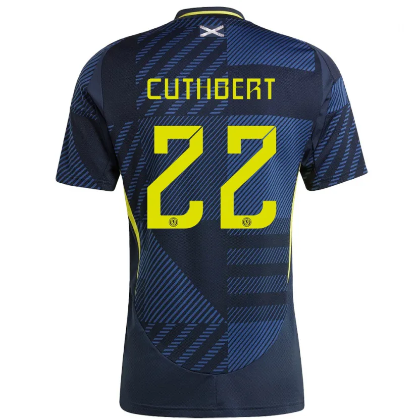 Danxen Criança Camisola Escócia Erin Cuthbert #22 Azul Escuro Principal 24-26 Camisa