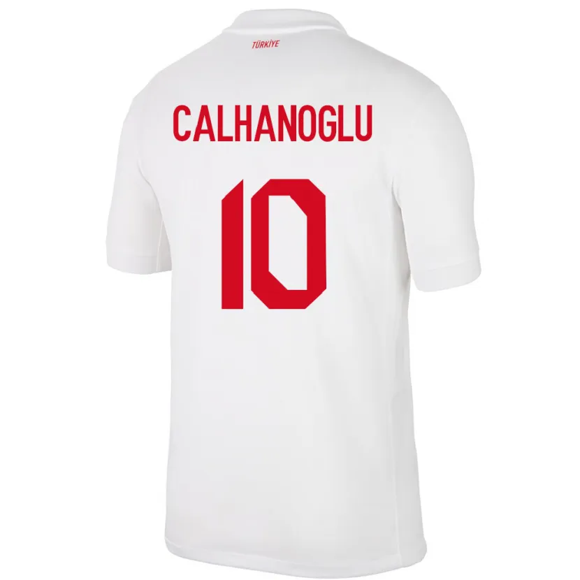Danxen Criança Camisola Turquia Hakan Çalhanoğlu #10 Branco Principal 24-26 Camisa