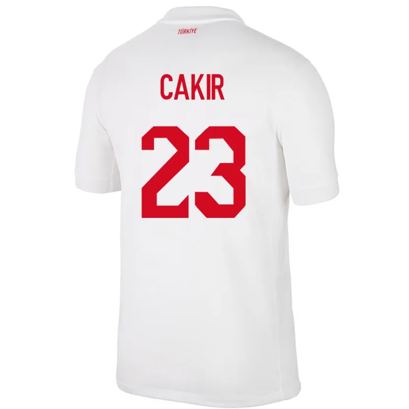Danxen Criança Camisola Turquia Uğurcan Çakır #23 Branco Principal 24-26 Camisa