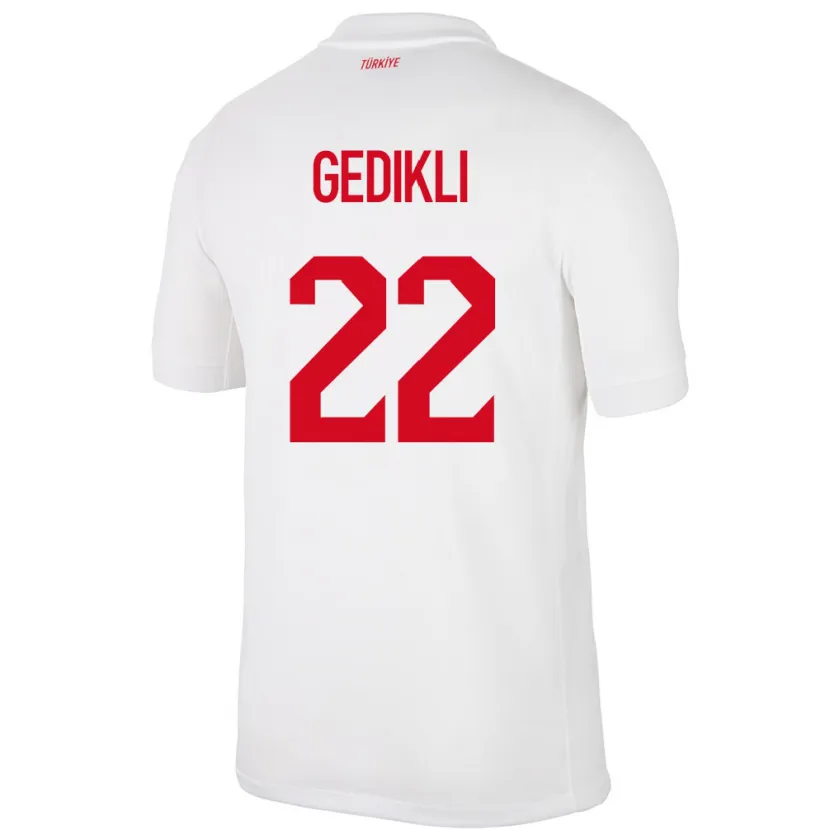Danxen Criança Camisola Turquia Berkant Gedikli #22 Branco Principal 24-26 Camisa