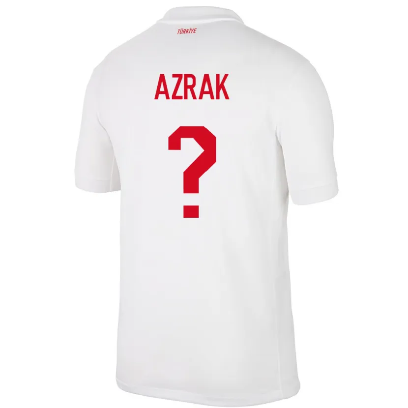 Danxen Criança Camisola Turquia Yunus Azrak #0 Branco Principal 24-26 Camisa