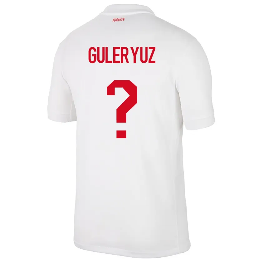 Danxen Criança Camisola Turquia Göknur Güleryüz #0 Branco Principal 24-26 Camisa
