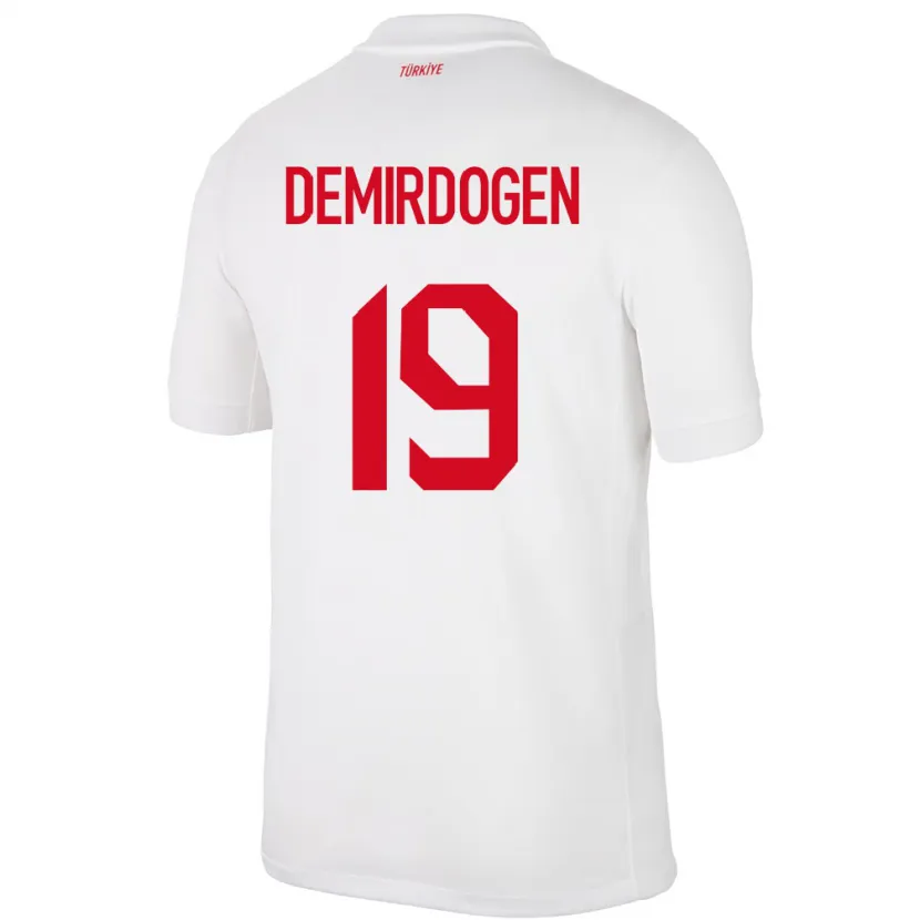 Danxen Criança Camisola Turquia Neslihan Demirdögen #19 Branco Principal 24-26 Camisa