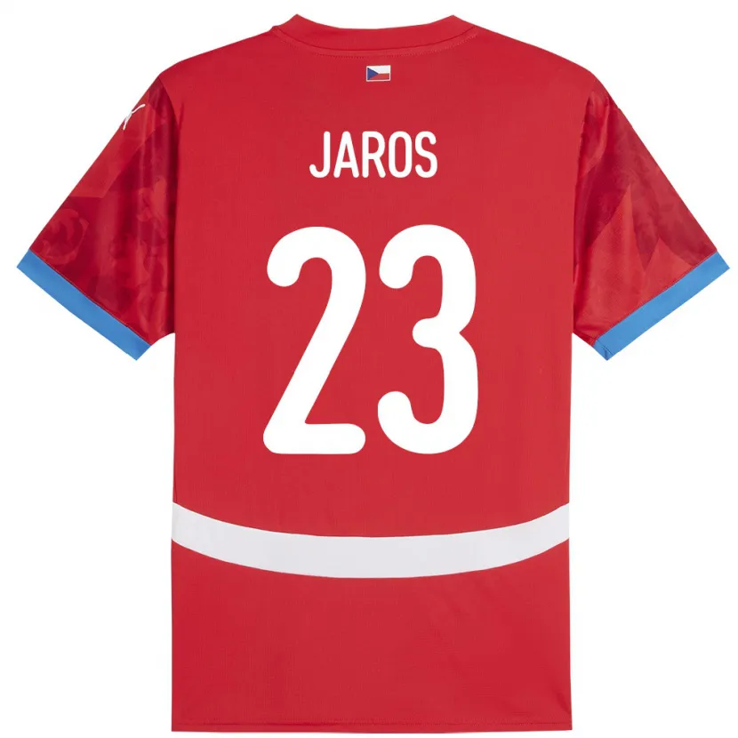 Danxen Criança Camisola República Checa Vitezslav Jaros #23 Vermelho Principal 24-26 Camisa
