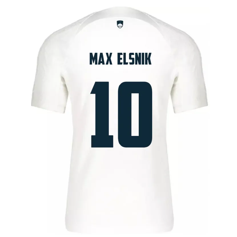 Danxen Criança Camisola Eslovênia Timi Max Elsnik #10 Branco Principal 24-26 Camisa