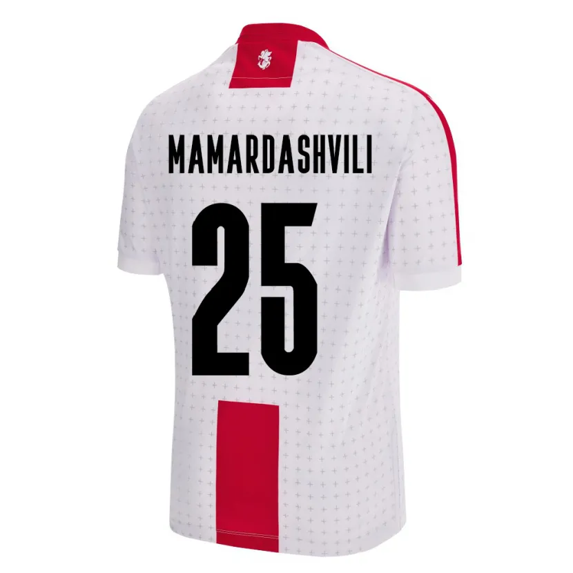 Danxen Criança Camisola Geórgia Giorgi Mamardashvili #25 Branco Principal 24-26 Camisa