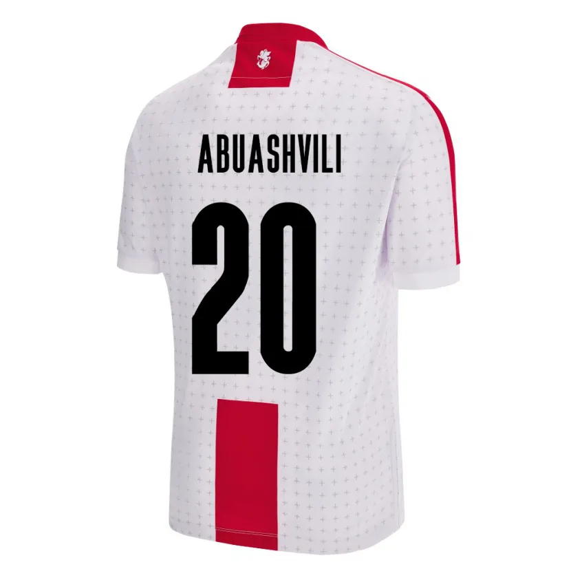 Danxen Criança Camisola Geórgia Giorgi Abuashvili #20 Branco Principal 24-26 Camisa