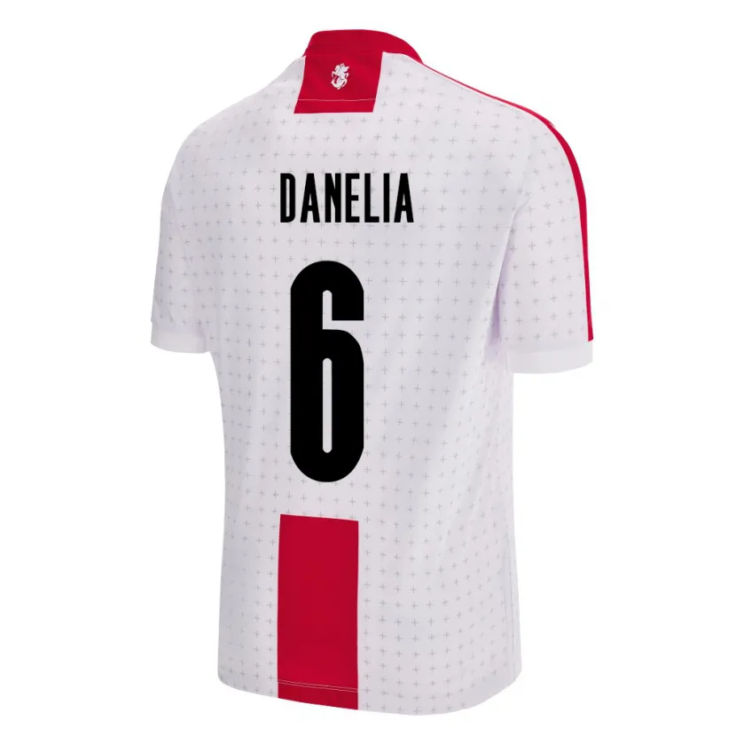 Danxen Criança Camisola Geórgia Natia Danelia #6 Branco Principal 24-26 Camisa