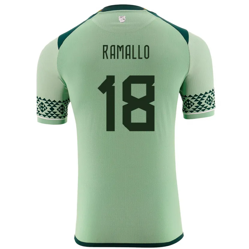 Danxen Criança Camisola Bolívia Rodrigo Ramallo #18 Luz Verde Principal 24-26 Camisa