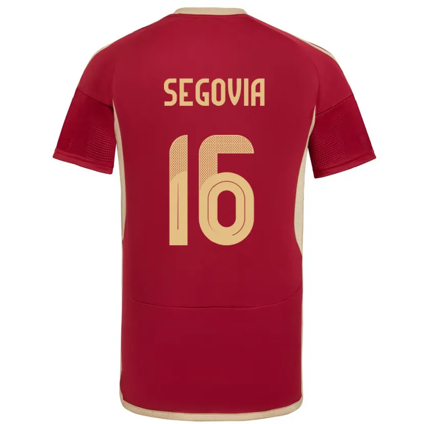 Danxen Criança Camisola Venezuela Telasco Segovia #16 Borgonha Principal 24-26 Camisa