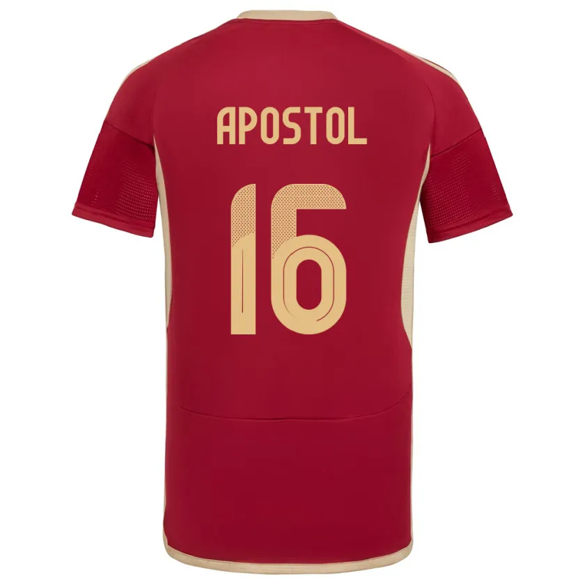 Danxen Criança Camisola Venezuela Floriangel Apóstol #16 Borgonha Principal 24-26 Camisa