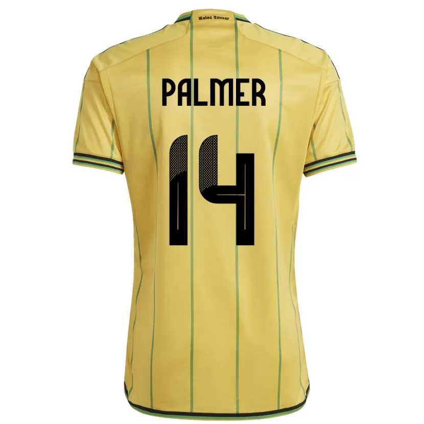 Danxen Criança Camisola Jamaica Kasey Palmer #14 Amarelo Principal 24-26 Camisa