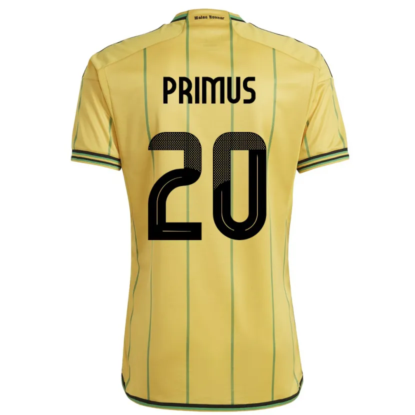Danxen Criança Camisola Jamaica Atlanta Primus #20 Amarelo Principal 24-26 Camisa