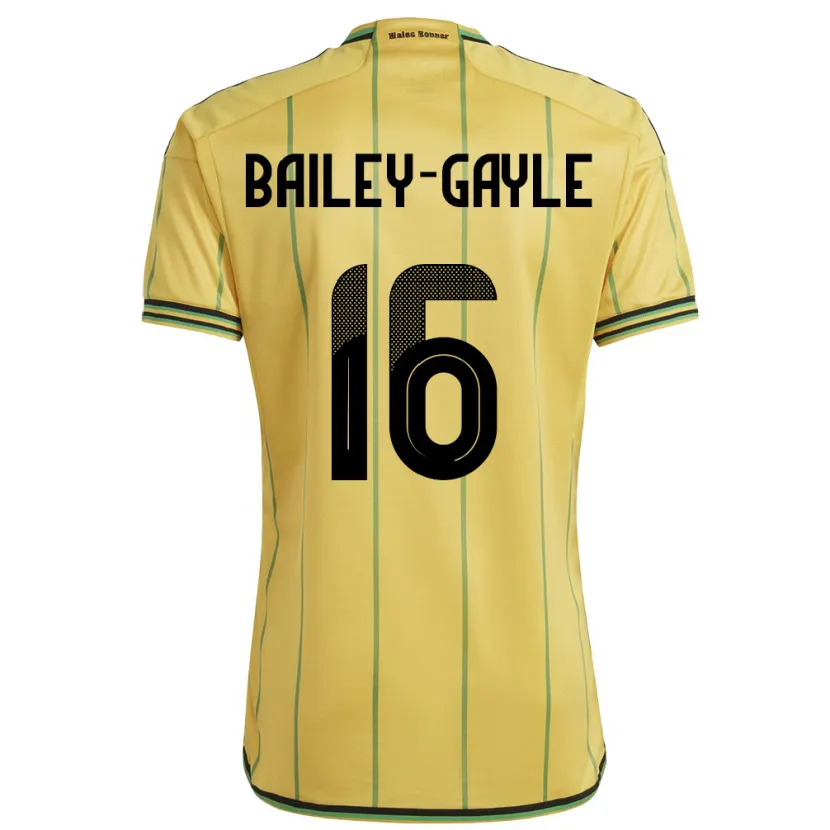 Danxen Criança Camisola Jamaica Paige Bailey-Gayle #16 Amarelo Principal 24-26 Camisa
