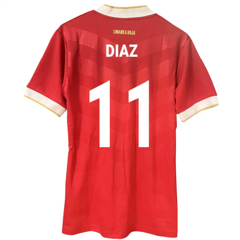 Danxen Criança Camisola Panamá Ismael Díaz #11 Vermelho Principal 24-26 Camisa