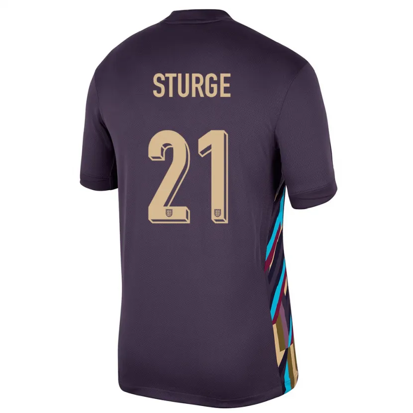 Danxen Criança Camisola Inglaterra Zak Sturge #21 Passa Escura Alternativa 24-26 Camisa