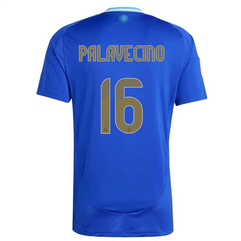 Danxen Criança Camisola Argentina Nicolas Palavecino #16 Azul Alternativa 24-26 Camisa