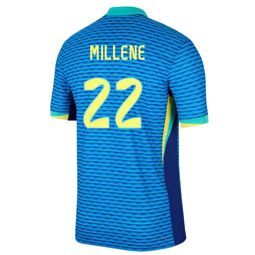 Danxen Criança Camisola Brasil Millene #22 Azul Alternativa 24-26 Camisa