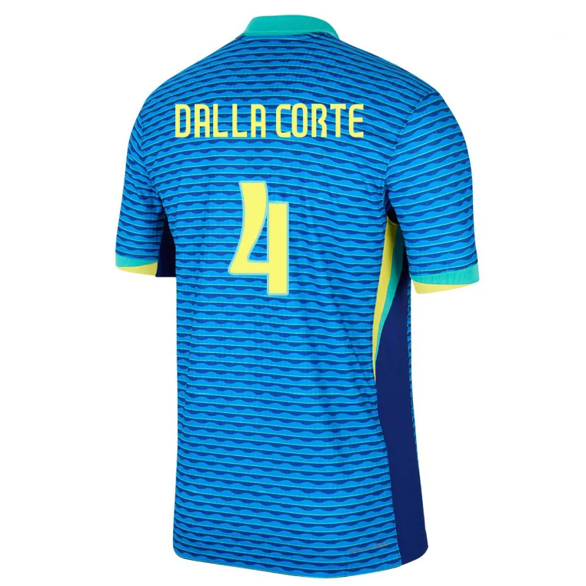 Danxen Criança Camisola Brasil Joao Dalla Corte #4 Azul Alternativa 24-26 Camisa