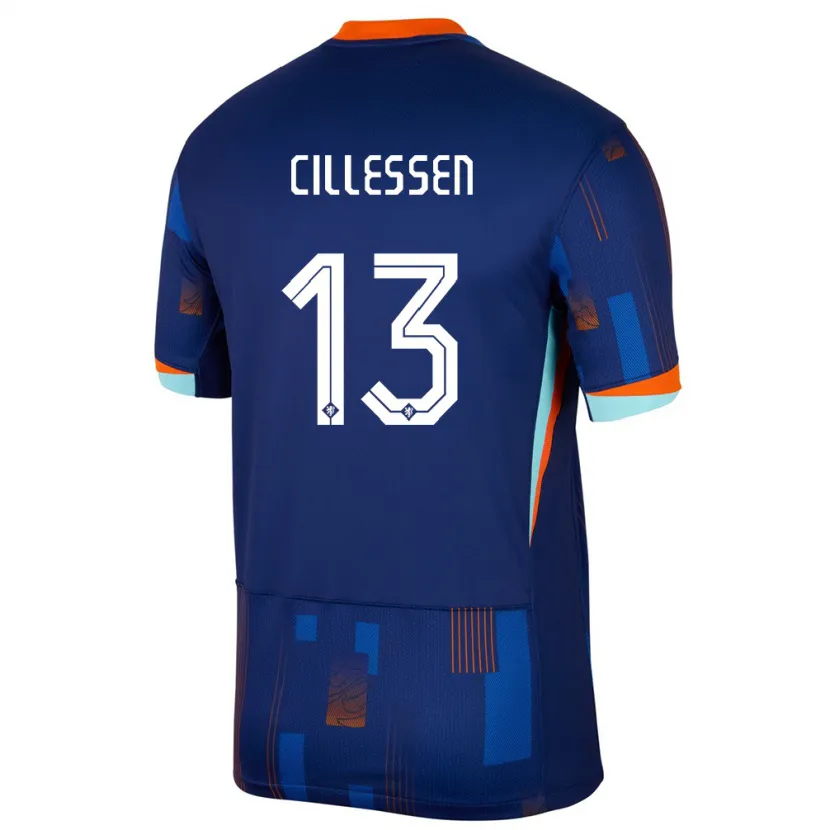 Danxen Criança Camisola Países Baixos Jasper Cillessen #13 Azul Alternativa 24-26 Camisa