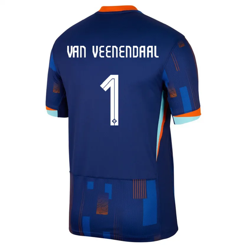 Danxen Criança Camisola Países Baixos Sari Van Veenendaal #1 Azul Alternativa 24-26 Camisa