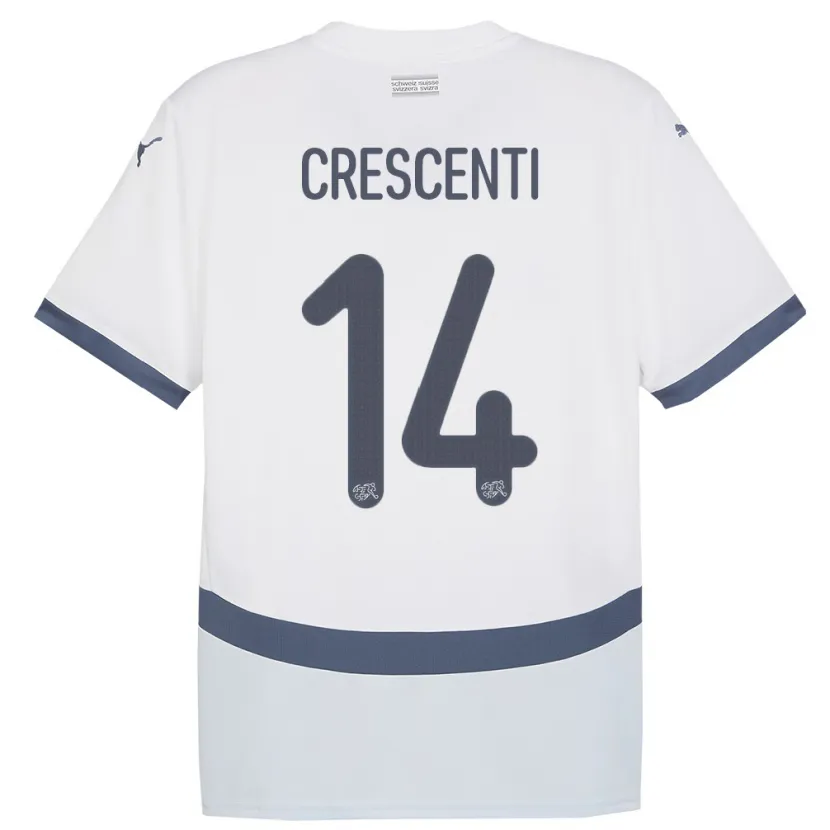 Danxen Criança Camisola Suiça Federico Crescenti #14 Branco Alternativa 24-26 Camisa