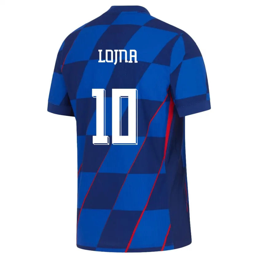 Danxen Criança Camisola Croácia Izabela Lojna #10 Azul Alternativa 24-26 Camisa