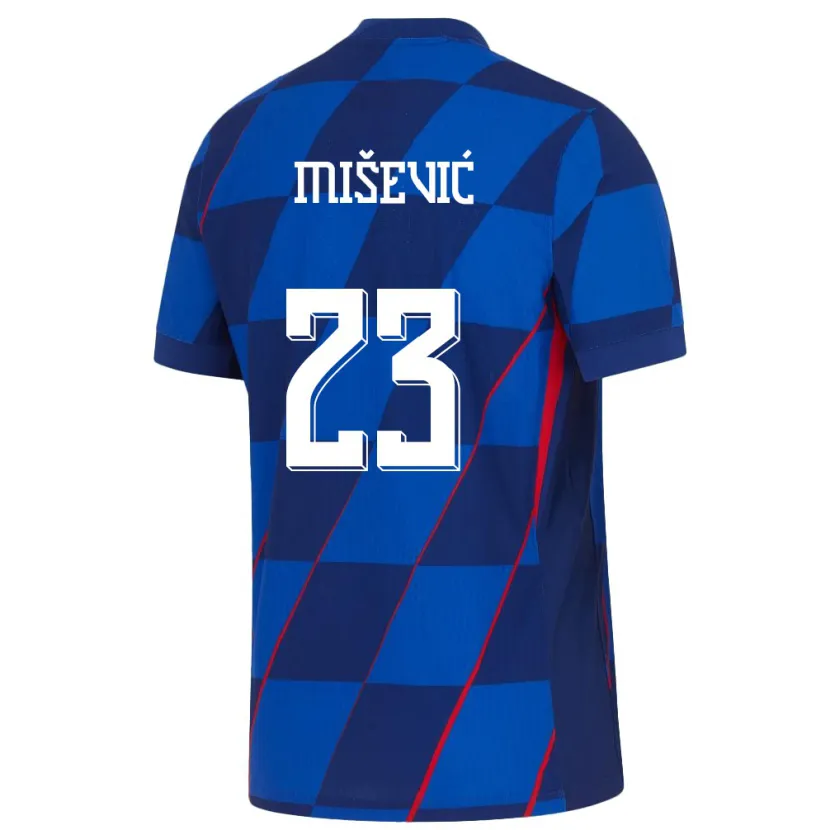 Danxen Criança Camisola Croácia Luigi Misevic #23 Azul Alternativa 24-26 Camisa